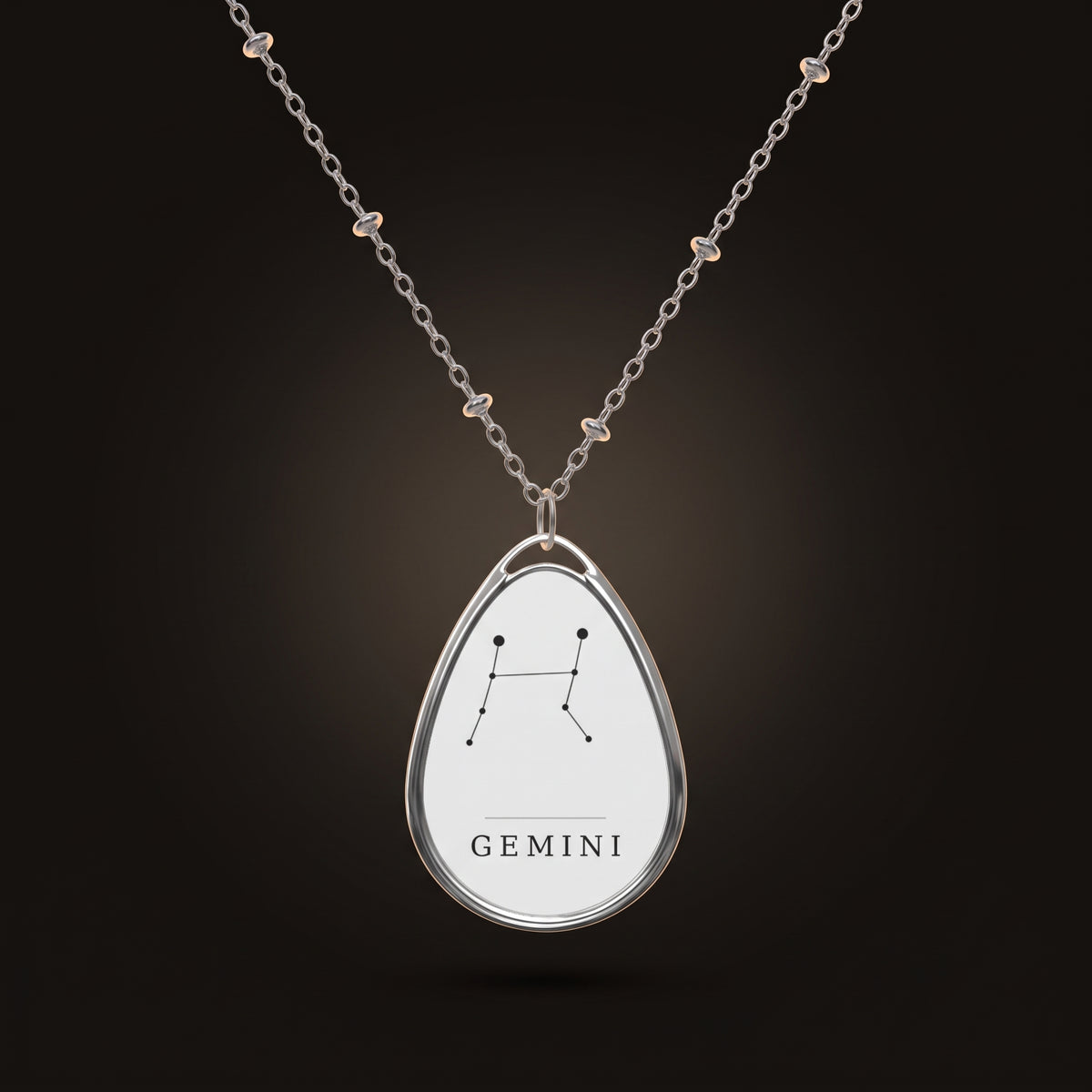 Gemini Necklace — Constellation Pendant, Zodiac Birthday Gift