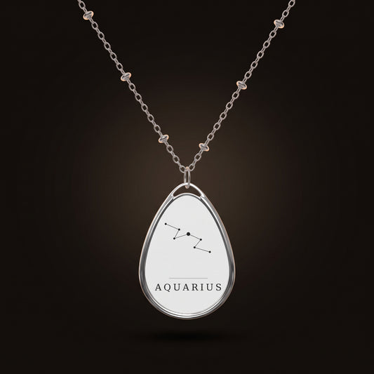 Aquarius Necklace — Constellation Pendant, Zodiac Birthday Gift