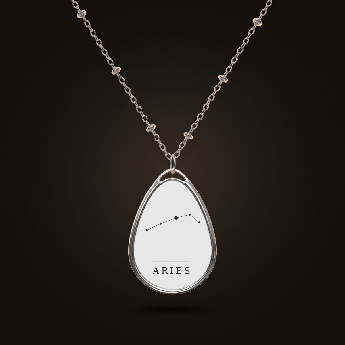 Aries Necklace — Constellation Pendant, Zodiac Birthday Gift