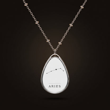 Aries Necklace — Constellation Pendant, Zodiac Birthday Gift