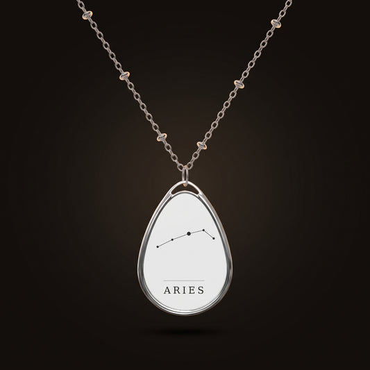 Aries Necklace — Constellation Pendant, Zodiac Birthday Gift