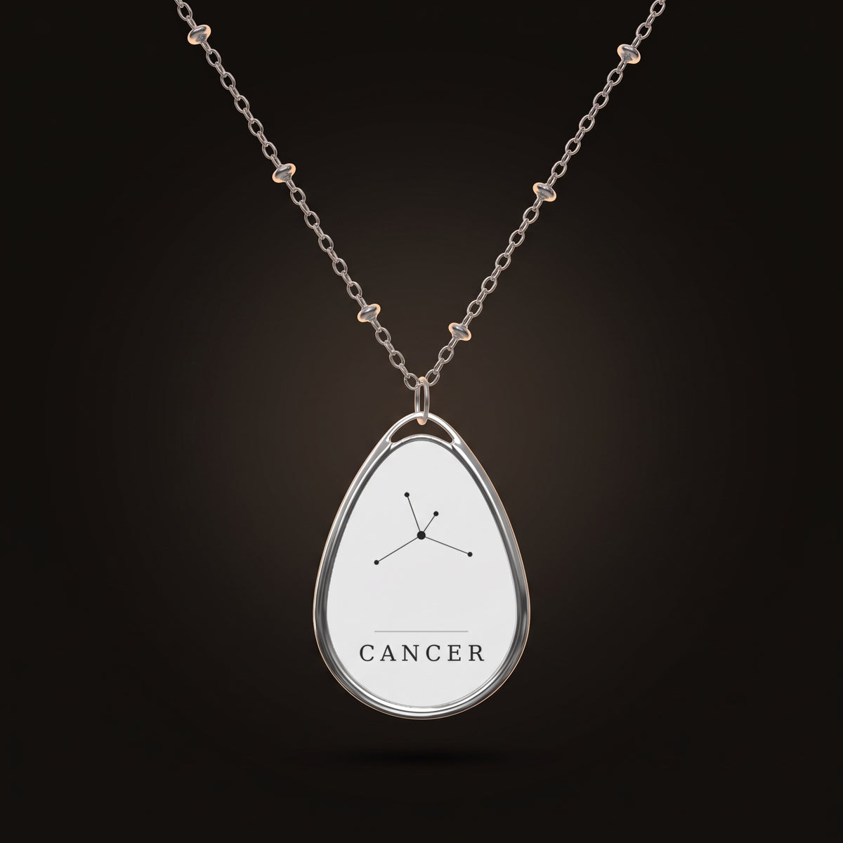 Cancer Necklace — Constellation Pendant, Zodiac Birthday Gift