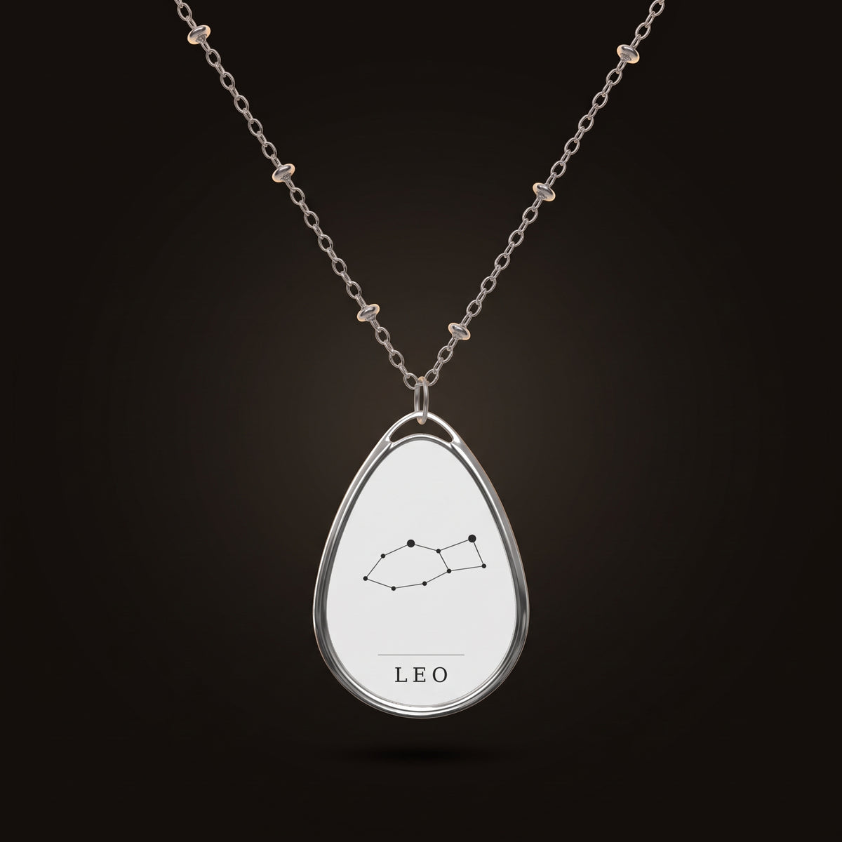 Leo Necklace — Constellation Pendant, Zodiac Birthday Gift