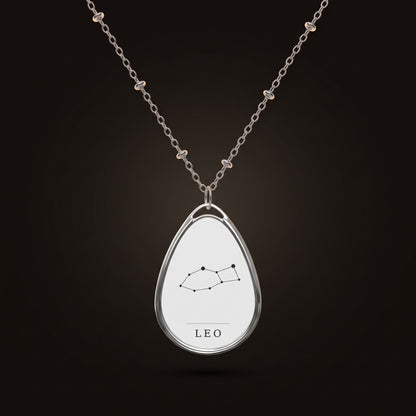 Leo Necklace — Constellation Pendant, Zodiac Birthday Gift
