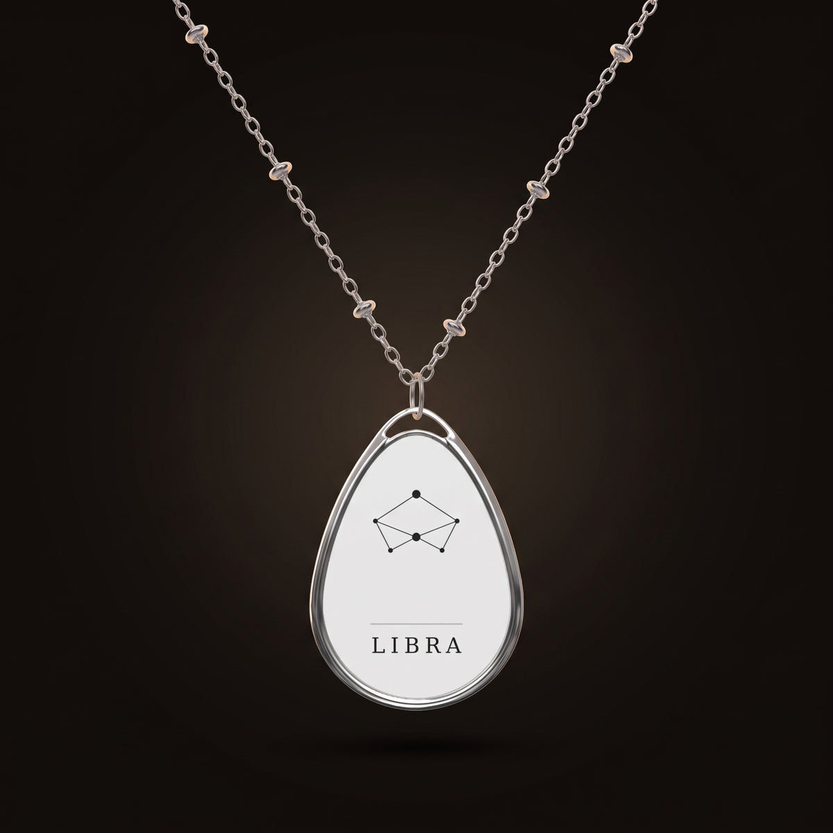 Libra Necklace — Constellation Pendant, Zodiac Birthday Gift