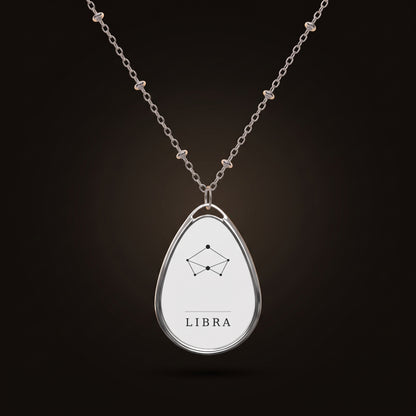 Libra Necklace — Constellation Pendant, Zodiac Birthday Gift