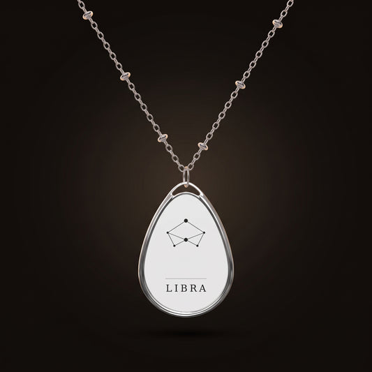 Libra Necklace — Constellation Pendant, Zodiac Birthday Gift