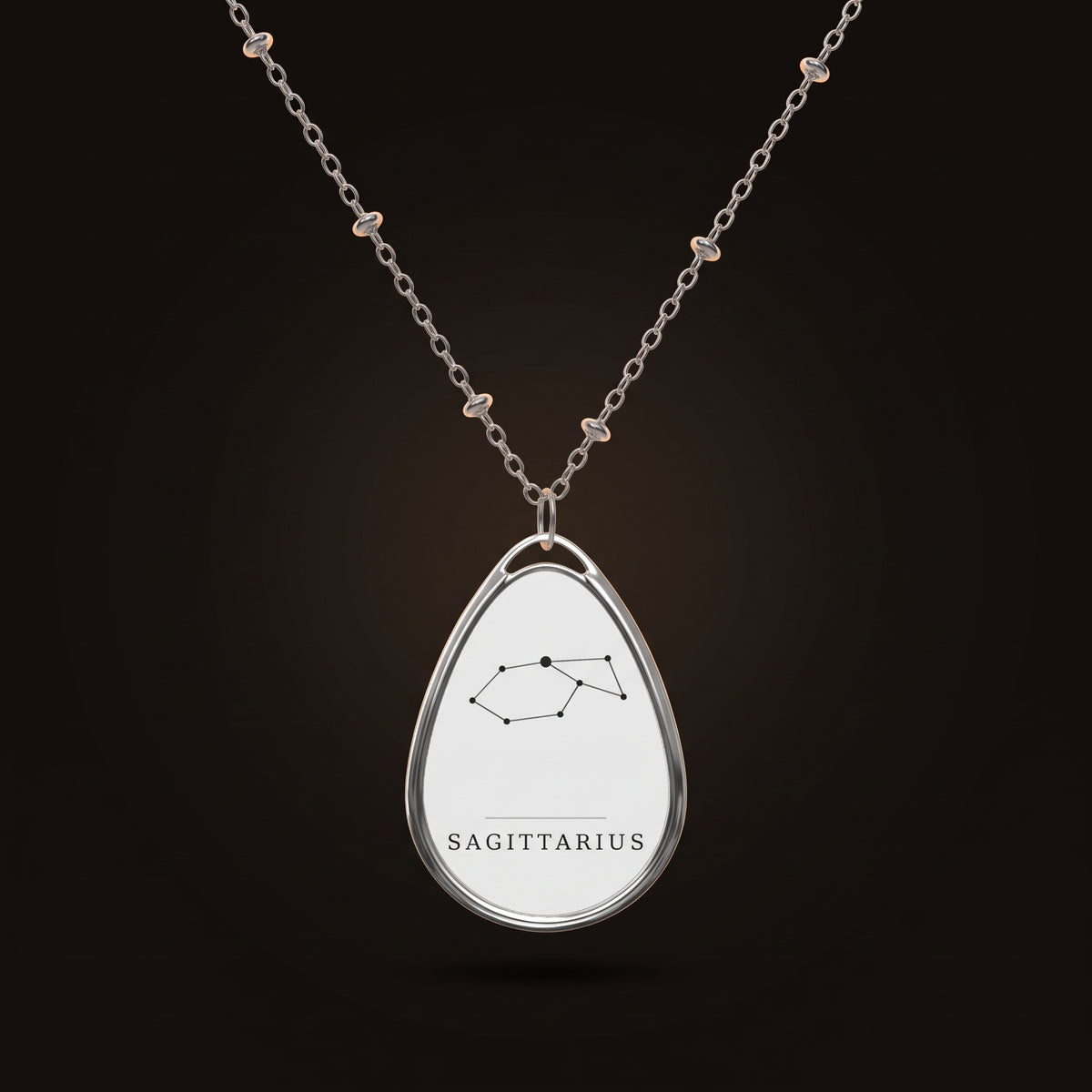 Sagittarius Necklace — Constellation Pendant, Zodiac Birthday Gift