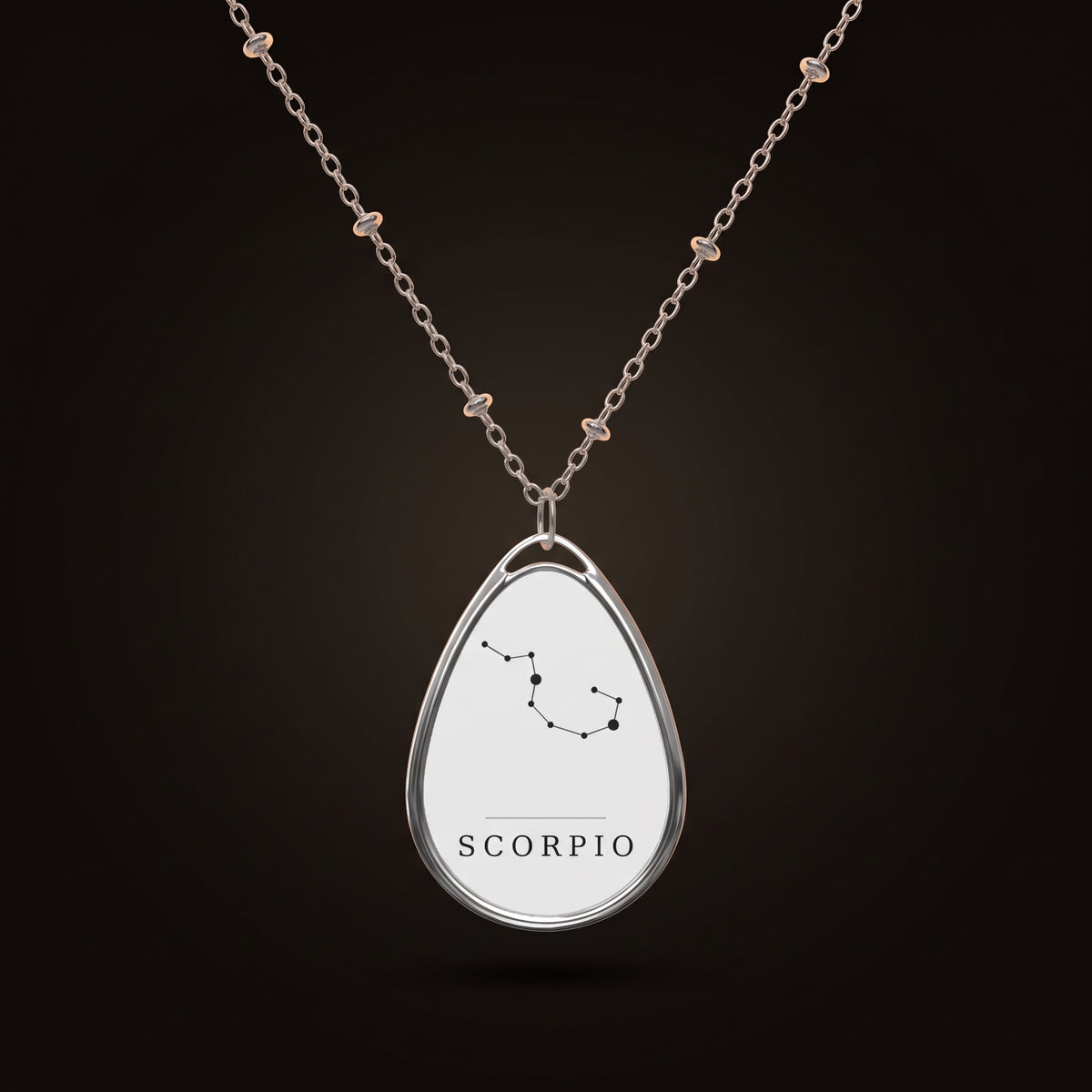 Scorpio Necklace — Constellation Pendant, Zodiac Birthday Gift