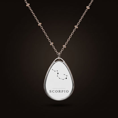 Scorpio Necklace — Constellation Pendant, Zodiac Birthday Gift