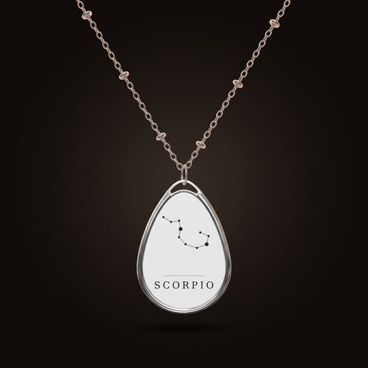 Scorpio Necklace — Constellation Pendant, Zodiac Birthday Gift