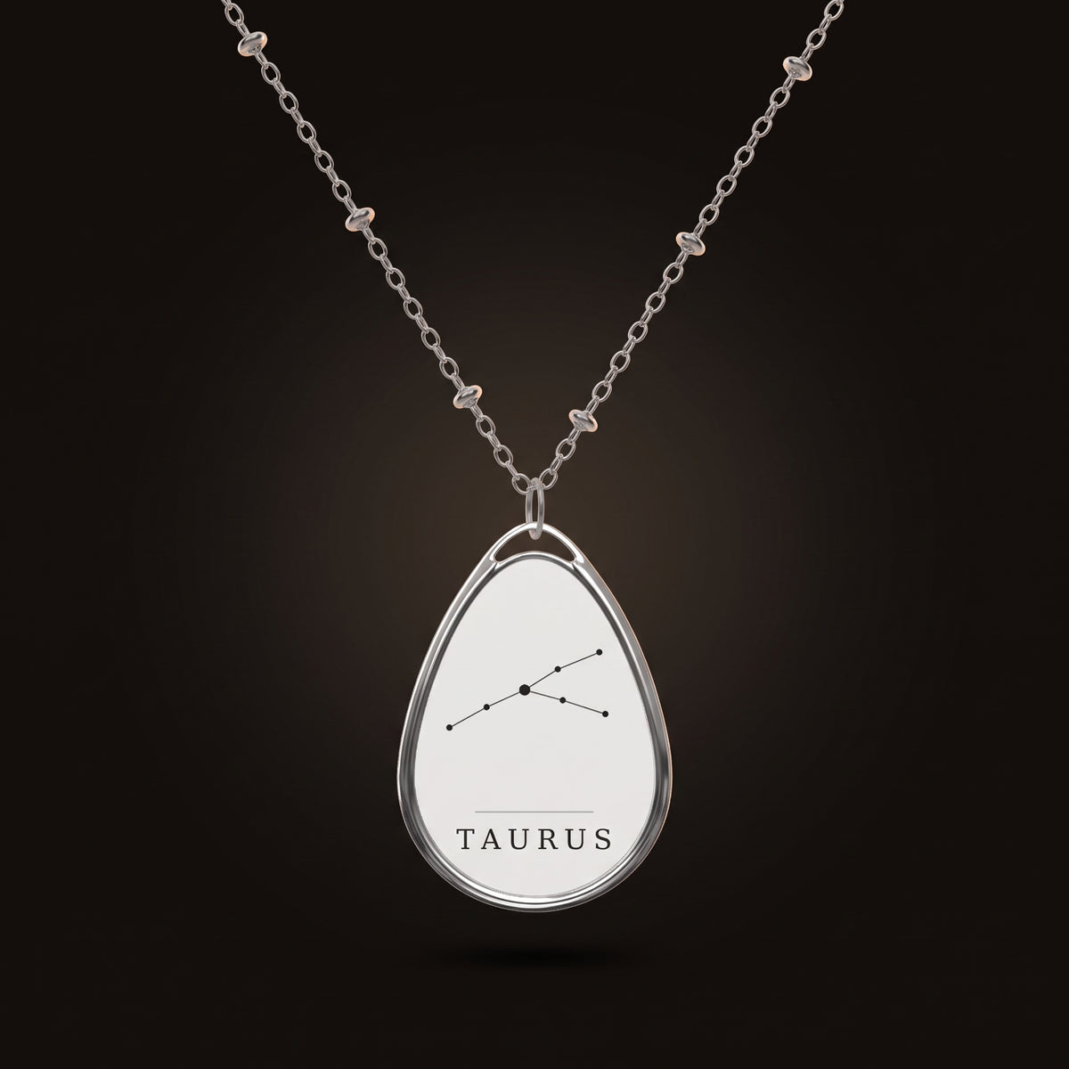 Taurus Necklace — Constellation Pendant, Zodiac Birthday Gift