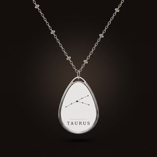 Taurus Necklace — Constellation Pendant, Zodiac Birthday Gift